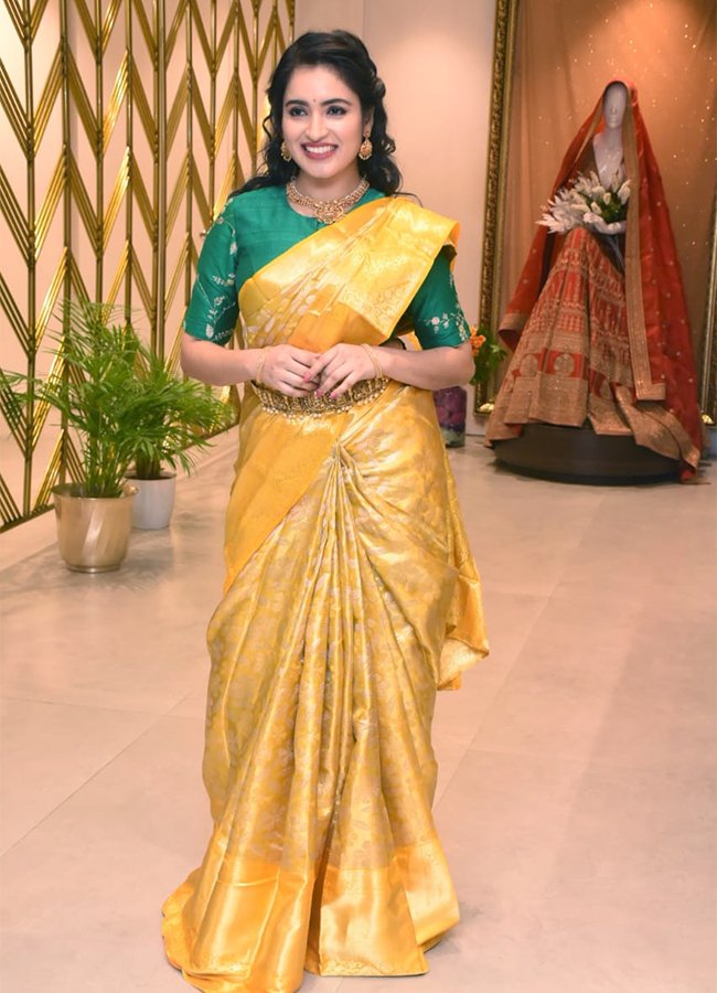 Telugu Actress Rathika Rose Stills in Yellow Saree